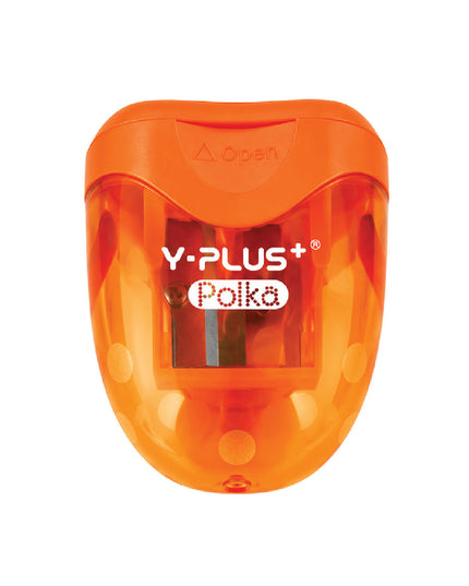 Two Hole Sharpener With Container Polka 7