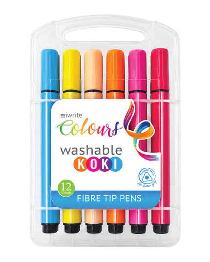 Washable Koki - Crush-Proof Fibre Tip - 12's 2
