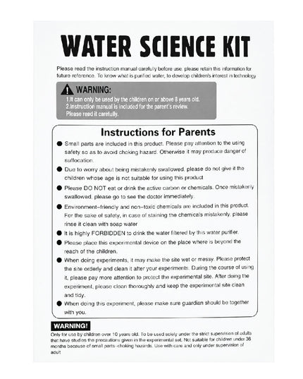 Science Kit - Water Filtered