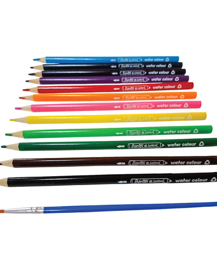 Water Soluble Colour Pencils + Brush - Bantex 4