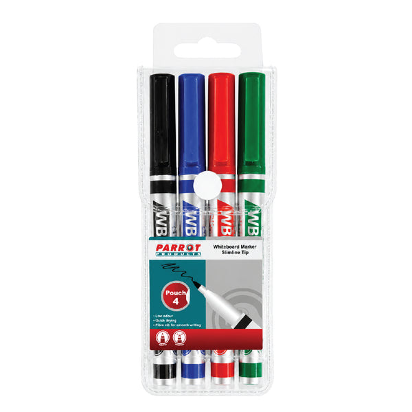 Whiteboard Markers Slimline 4's - Parrot 2