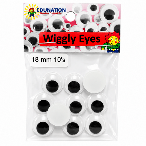 Wiggly Eyes 18mm 10's