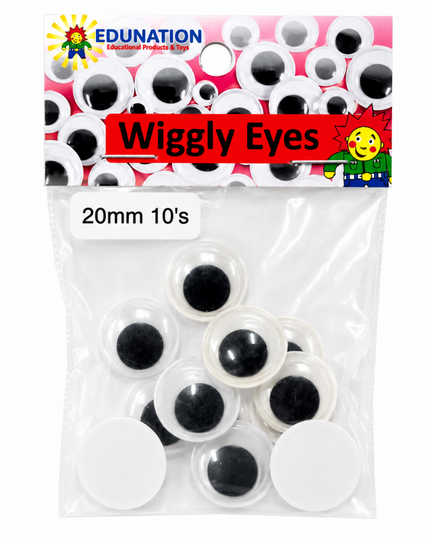 Wiggly Eyes 20mm 10's 