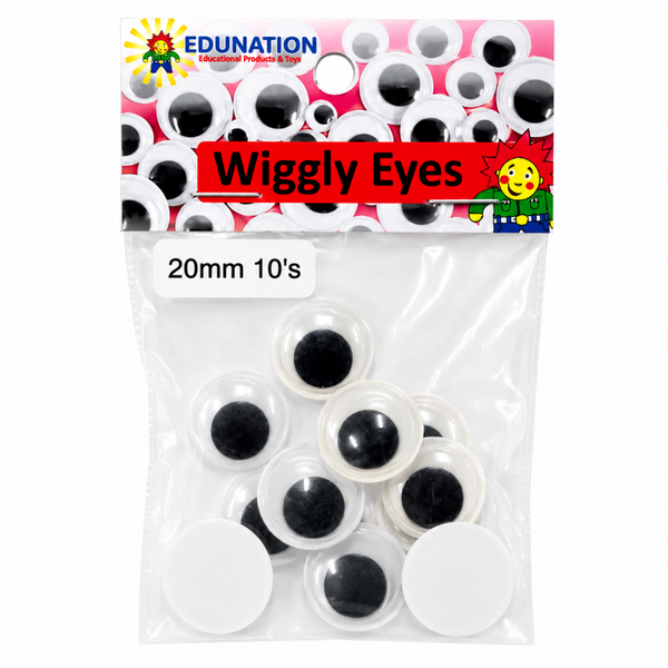 Wiggly Eyes 20mm 10's 
