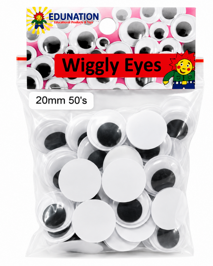 Wiggly Eyes 20mm 50's