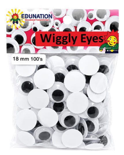 Wiggly Eyes 18mm 100's 1