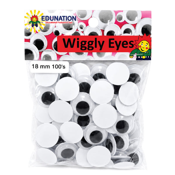 Wiggly Eyes 18mm 100's 1