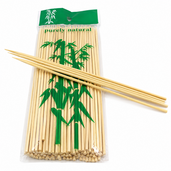 Wooden Skewer Sticks 25cm - Pack