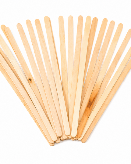 Wooden Sticks Long Flat 175mm 50 Piece