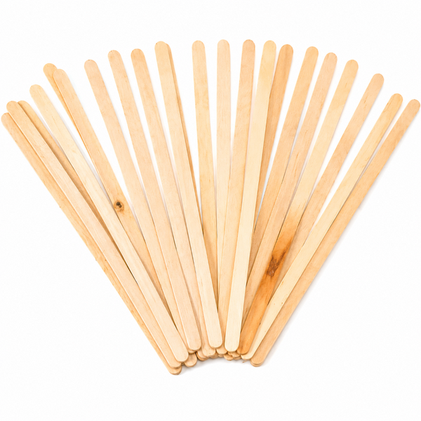 Wooden Sticks Long Flat 175mm 50 Piece