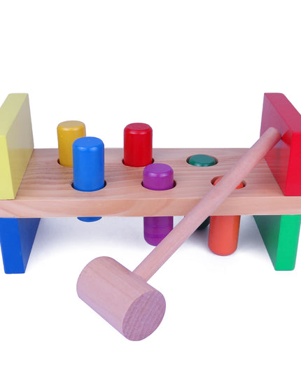 Wooden Hammer & Peg Set