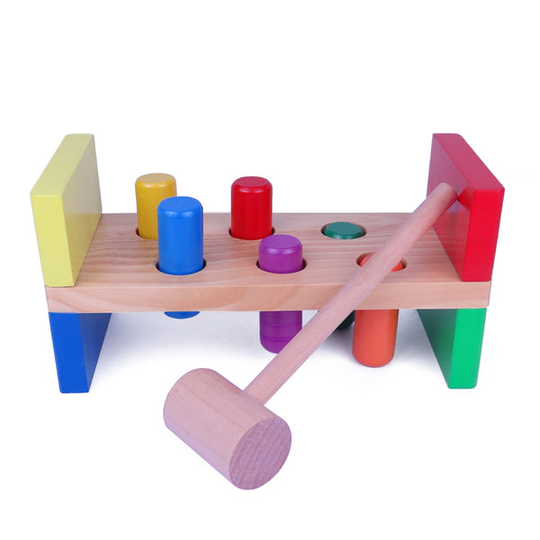 Wooden Hammer & Peg Set