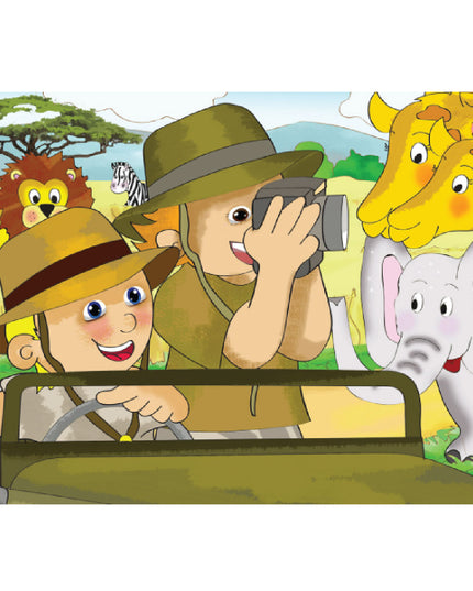 Wooden Puzzle 12 Piece - Safari 1