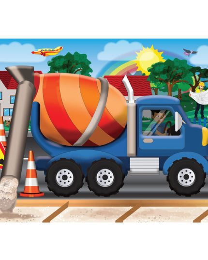 Wooden Puzzle 15 Piece - Cement Truck 1