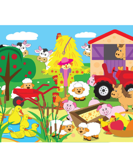 Wooden Puzzle 18 Piece - Farm Animals 2