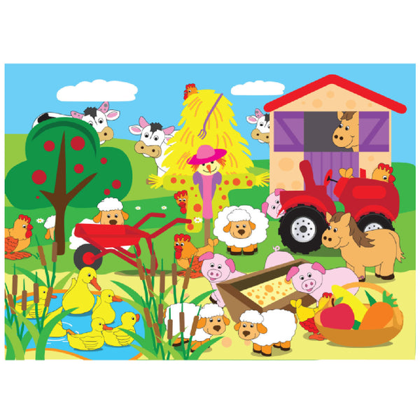 Wooden Puzzle 18 Piece - Farm Animals 2