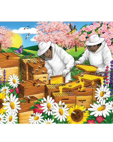 Wooden Puzzle 36 Piece - Beekepers 1