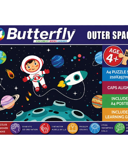 Wooden Puzzle A4 - 36 Piece - Outer Space 2