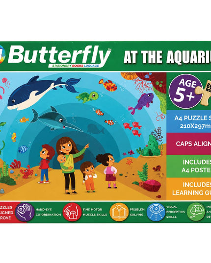 Wooden Puzzle A4 - 60 Piece - At the Aquarium 2