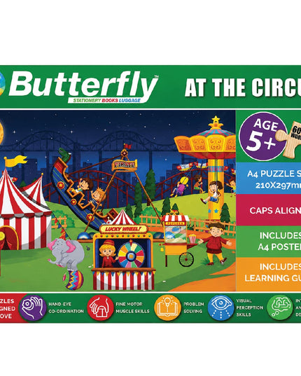 Wooden Puzzle A4 - 60 Piece - At the Circus 2