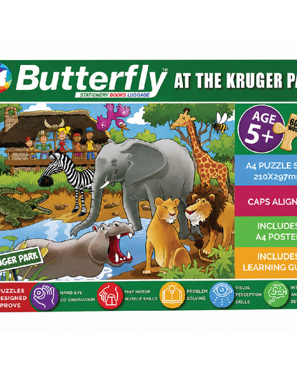 Wooden Puzzle A4 - 60 Piece - At the Kruger Park 2