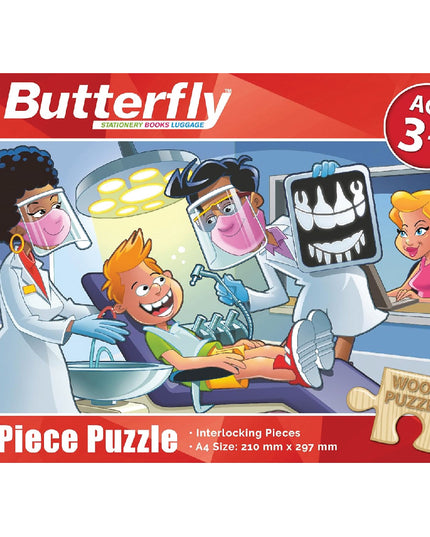 Wooden Puzzle A4 24 Piece - The Dentist 1