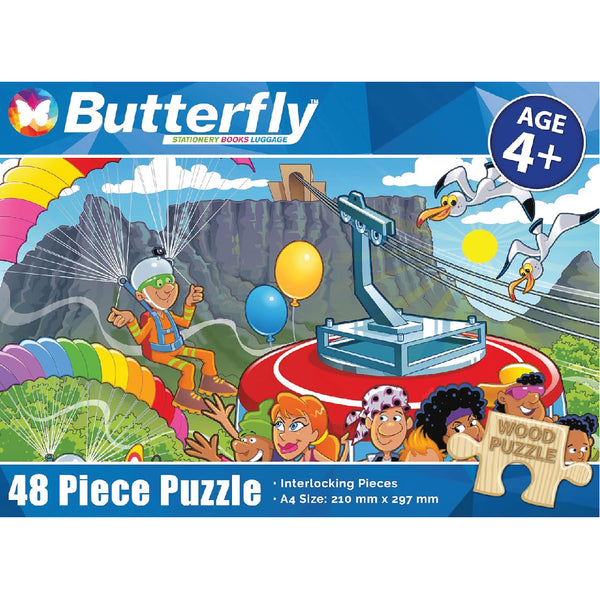 Wooden Puzzle A4 48 Piece - At Table Mountain 1