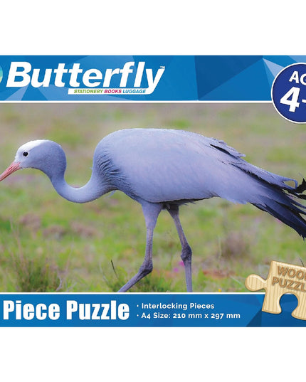 Wooden Puzzle A4 48 Piece - Blue Crane 1