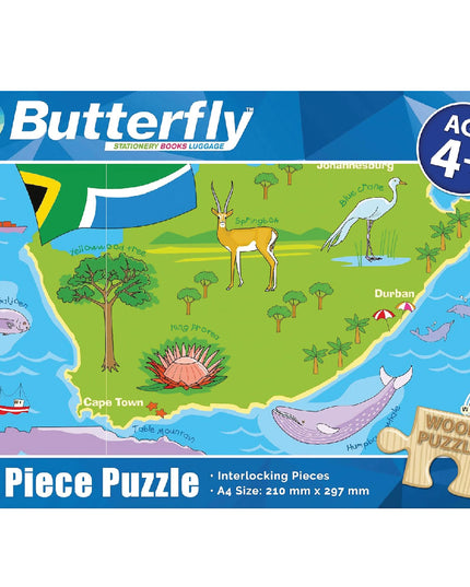 Wooden Puzzle A4 48 Piece - South Africa 1