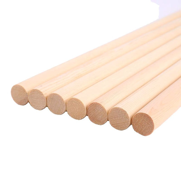 Wooden Sticks Round Natural 80mmx5mm 50's