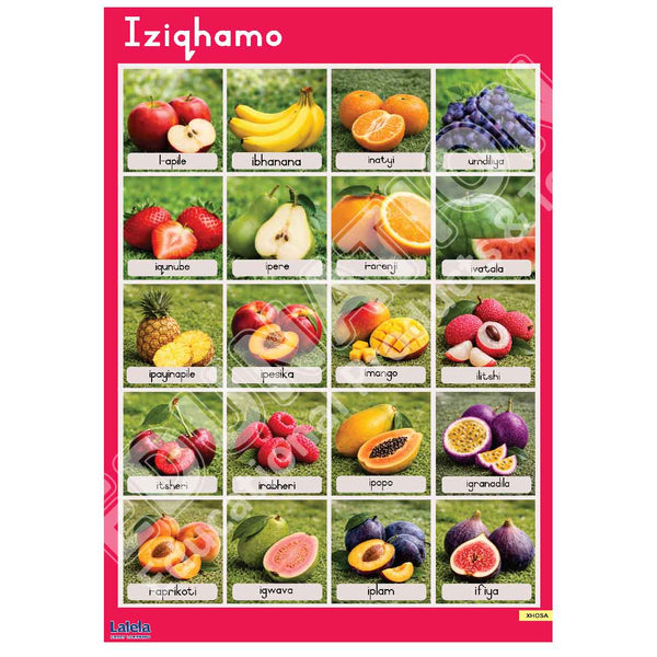 Poster - Lalela Iziqhamo (Fruit) - Xhosa