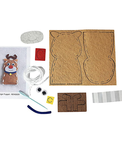 Craft Kit Felt Finger Puppet CMAS - REINDEER
