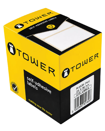 Labels - R-2538 25x38mm White - 215's