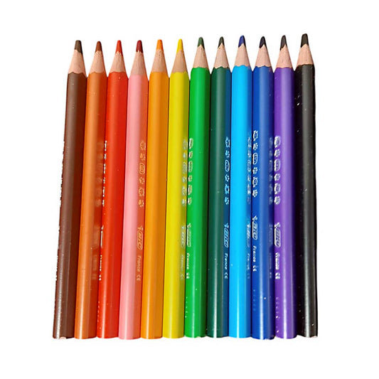 Triangular Colour Pencils Set of 12 Bic Kids Evolution