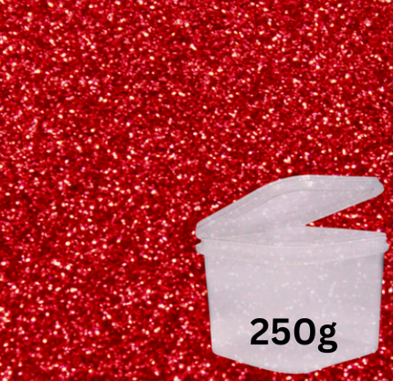 Glitter 250g Red