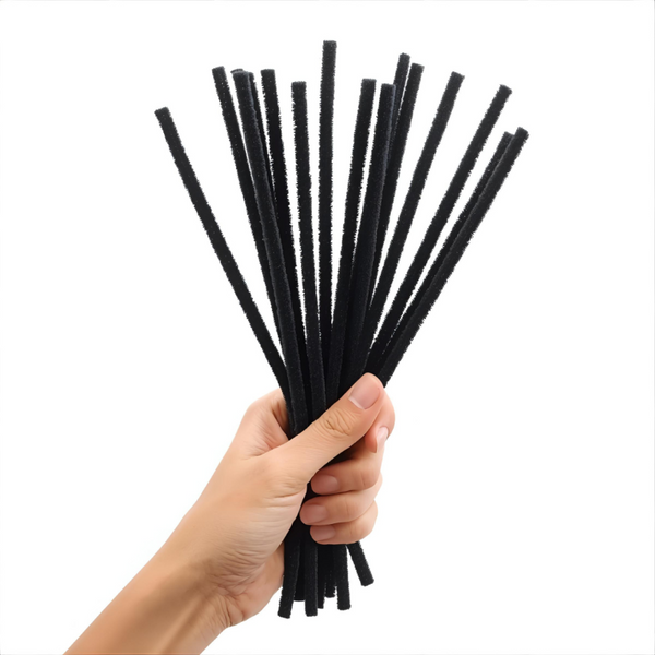 Pipe Cleaners 6mm 20's - Black