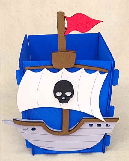 Craft Kit Pencil Holder Pirate Ship