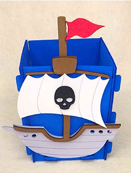 Craft Kit Pencil Holder Pirate Ship