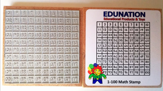 Stamp - 100 Block with numbers 10 x 10 cm