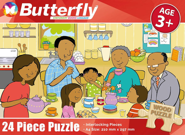 Wooden Puzzle A4 24 Piece - My Family