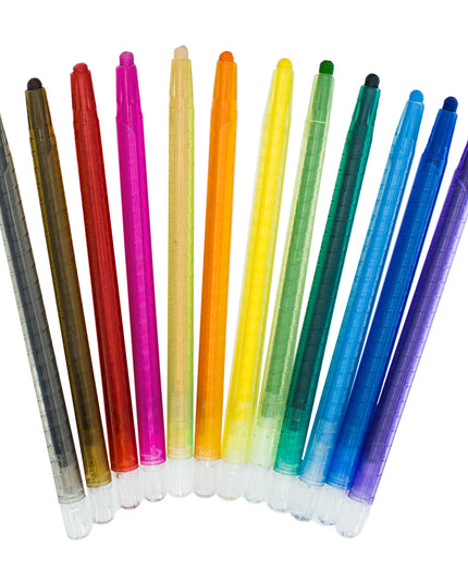 Retractable Wax Crayons Treeline - 12 piece
