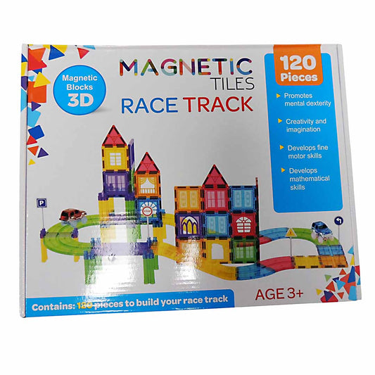 Magnetic Blocks Race Track Set 120 piece