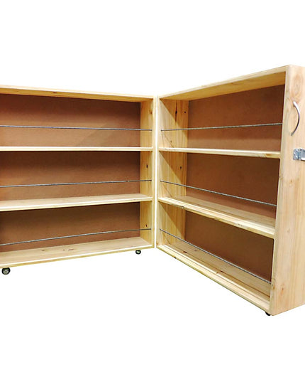 Wooden Book Shelves Single Corner Unit