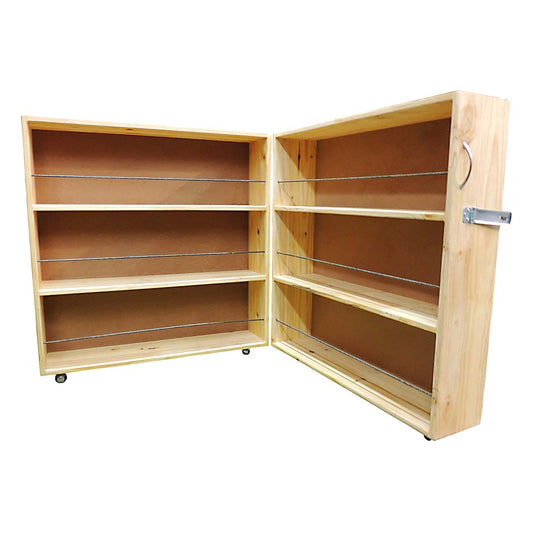Wooden Book Shelves Single Corner Unit