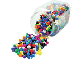 Pegs - 10 colour - 250pc in bottle