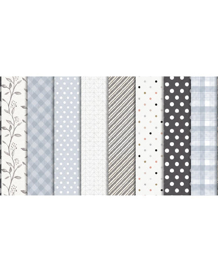 Paper - Scrapbook Sheets 12 Inch - Shades Of Grey