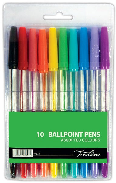 Pens Coloured Wallet of 10