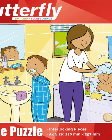 Wooden Puzzle A4 24 Piece - Hygiene
