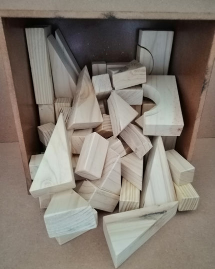 Wooden Blocks - 70 pc