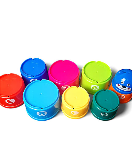 Stacking Cups 9's Assorted colours
